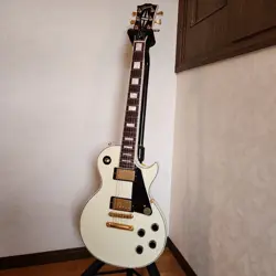 ELECTRIC GUITAR GIBSON LES PAUL CLASSIC CUSTOM LIGHT 2016 MODEL WHITE WITH CASE