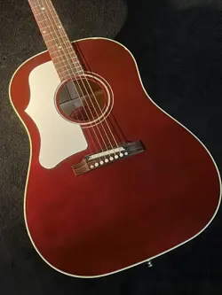 GIBSON 1960S J-45 ORIGINAL ADJ SADDLE WINE RED LEFT HAND 22224034