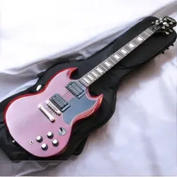 EPIPHONE SG GUITAR, USED, CUSTOM WITH GIBSON 490T/490R PICKUPS