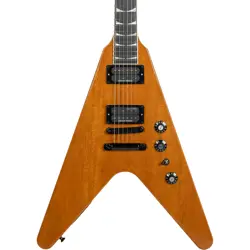 GIBSON DAVE MUSTAINE FLYING V EXP ELECTRIC GUITAR - ANTIQUE NATURAL