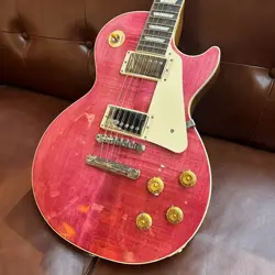 GIBSON CUSTOM COLOR SERIES LES PAUL STANDARD '50S TRANSLUCENT FUCHSIA #GG5GG