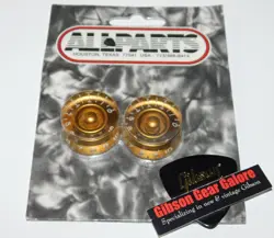 ALL PARTS LES PAUL SPEED KNOBS SET GOLD GUITAR PARTS PROJECT CUSTOM GIBSON PICK