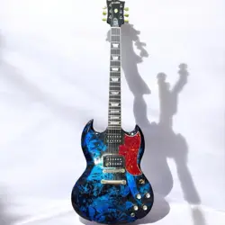ORVILLE SG GUITAR, RAP PAINT, GIBSON PICKUP, CTS POT, RESTORED, USED