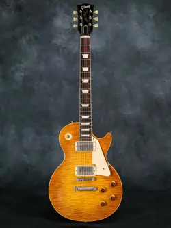 GIBSON CUSTOM SHOP 1958 LES PAUL FIGURED TOP REISSUE WITH BURSTBUCKER PUS