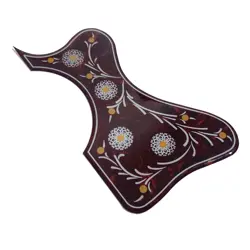 ACOUSTIC GUITAR PICKGUARD FOR GIBSON EJ-200 GUITAR SELF-ADHESIVE RED TORTOISE