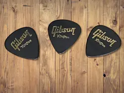GIBSON CUSTOM ORIGINAL GUITAR PICK 3PCS LIMITED RARE F/S