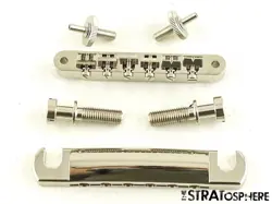 GIBSON THEODORE STANDARD TUNE-O-MATIC BRIDGE TAILPIECE USA ALUMINUM/ NICKEL