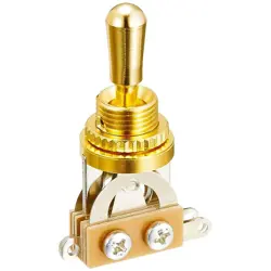 NEW GOLD STRAIGHT SHORT 3-WAY TOGGLE SWITCH FOR GIBSON EPIPHONE LES PAUL GUITAR