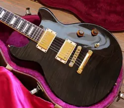 [GIBSON] LES PAUL STANDARD DC PLUS TRANS BLACK 2006 ELECTRIC GUITAR W/ HARD CASE