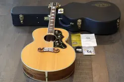 2000 GIBSON CUSTOM SHOP SJ-200 KOA CUSTOM  NATURAL ACOUSTIC JUMBO GUITAR + OHSC