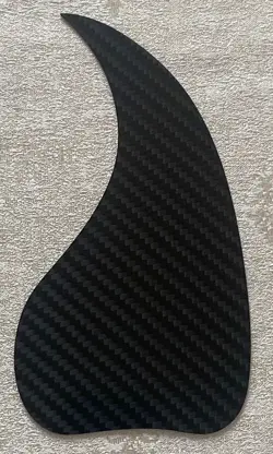ACOUSTIC GUITAR PICKGUARD CARBON FIBER SELF ADHESIVE SHEET FOR GIBSON J45,BLACK
