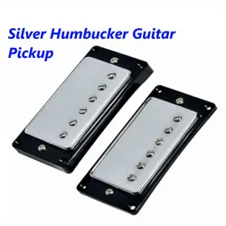 1SET ELECTRIC GUITAR HUMBUCKER BRIDGE NECK PICKUPS FOR GIBSON REPLACEMENT CHROME