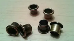 SET OF 6 VINTAGE-STYLE BRASS TUNER BUSHINGS FOR HARMONY KAY SILVERTONE GIBSON
