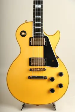 GIBSON CUSTOM SHOP LES PAUL CUSTOM CHAMBERED HEAVY ANTIQUE WHIT