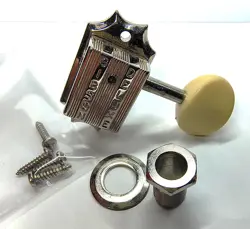 GIBSON DELUXE NICKEL TUNER, TUNING MACHINE, BASS SIDE, ID-06