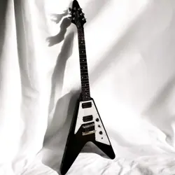 EPIPHONE FLYING V ELECTRIC GUITAR BY GIBSON, TESTED & WORKING, STRAIGHT NECK