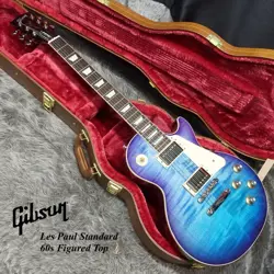 GIBSON LES PAUL STANDARD ELECTRIC GUITAR 60S FIGURED TOP BLUEBERRY BURST