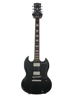 USED 2018 GIBSON SG STANDARD EBONY BLACK HH LES PAUL-ISH 3.1KG W/OHSC