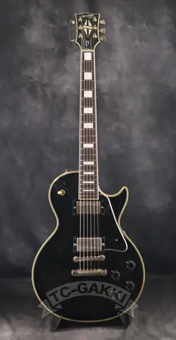 ORVILLE BY GIBSON 1988 LES PAUL CUSTOM BLACK ELECTRIC GUITAR W/GIG BAG USED