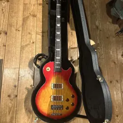 GIBSON LPB-3 LES PAUL BASS CHERRY SUNBURST 1996 ELECTRIC BASS GUITAR USED