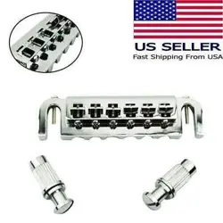 WRAP AROUND BRIDGE TAILPIECE STUDS CHROME STYLE FOR GIBSON LP ELECTRIC GUITAR CE