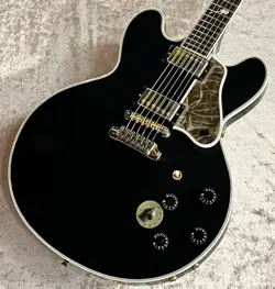 GIBSON  USED B.B.KING LUCILLE 70TH ANNIVERSARY EBONY BLACK 1997MADE IN THE YEA