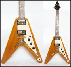 EPIPHONE BY GIBSON LIMITED EDITION 1958 KORINA FLYING V NATURAL 2008 MADE IN GOO