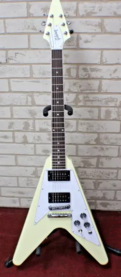 GIBSON - 70S FLYING V - CLASSIC WHITE - CLASSIC WHITE - W/BROWN HARD CASE - USA