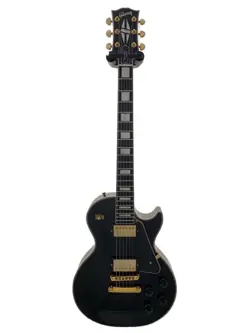GIBSON CS LES PAUL CUSTOM/EBONY BLACK/2018/WITH HARD CASE NO.YG981