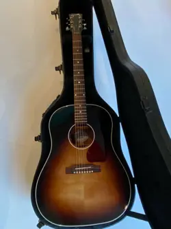 2021 GIBSON J-45 J45 ACOUSTIC GUITAR ECO HARD CASE MARTIN YAIRI SUNBURST