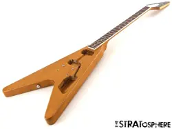 GIBSON USA 70S FLYING V MODEL BODY + NECK AMERICAN SLIM TAPE ANTIQUE NATURAL