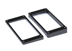 ALLPARTS GIBSON HUMBUCKER PICKUP MOUNTING RING SET - ARCH BOTTOM BLACK