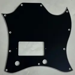 CUSTOM FOR GIBSON SG STANDARD SINGLE HUMBUCKER GUITAR PICKGUARD 4-PLY BLACK