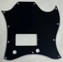 CUSTOM FOR GIBSON SG STANDARD SINGLE HUMBUCKER GUITAR PICKGUARD 5-PLY BLACK