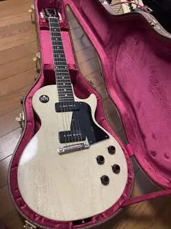 ELECTRIC GUITAR GIBSON CUSTOM PILOT RUN LES PAUL SPECIAL TV WHITE S/N 004 & CASE