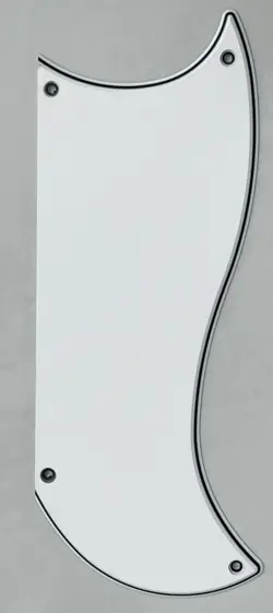CUSTOM FOR GIBSON SG CUSTOM 3 PICKUP STYLE GUITAR PICKGUARD 3-PLY WHITE