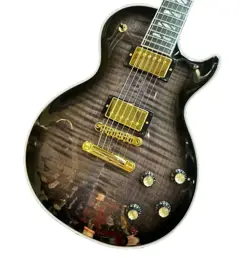 [GIBSON] LES PAUL MODERN SUPREME TRANS EBONY 2024 ELECTRIC GUITAR WITH HARD CASE