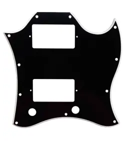 FOR US GIBSON STANDARD SG FULL FACE GUITARPICKGUARD WITH PAF HUMBUCKER,5PLYBLACK