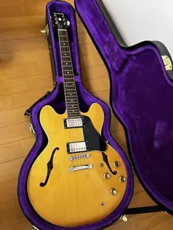 ACOUSTIC ELECTRIC GUITAR EPIPHONE BY GIBSON ELITE '63 ES-335 DOT NATURAL