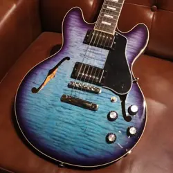 GIBSON ULTIMATE HEATHER!! ES-339 FIGURED BLUEBERRY BURST S N 207540203 3.41KG
