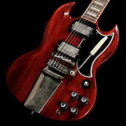 GIBSON CS: 1964 SG STD REISSUE W/MAESTRO VIBROLA VOS CHERRY RED( 3.30KG)
