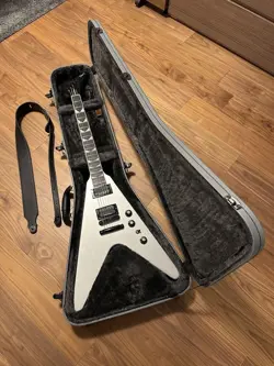 GIBSON DAVE MUSTAINING FLYING V EXP WITH STRAP NO.MG402