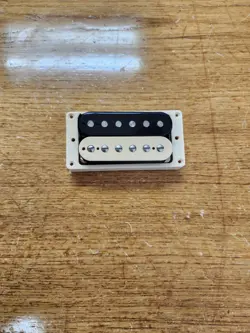 GIBSON USA SUPER 57 BRIDGE HUMBUCKER PICKUP 4 CONDUCTOR ZEBRA WITH CREAM RING