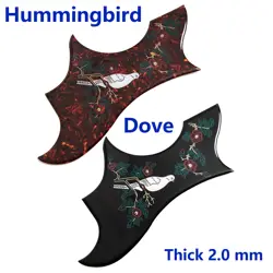 FOR GIBSON DOVE ACOUSTIC GUITAR PICKGUARD THICK 2.0 MM SELF-ADHESIVE HUMMINGBIRD