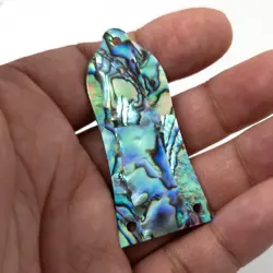 PURE NATURAL ABALONE SHELL GUITAR TRUSS ROD COVER 3 HOLE FITS GIBSON LES PAUL