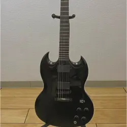 GIBSON SG GOTHIC II EMG LIMITED EDITION BLACK ELECTRIC GUITAR USED