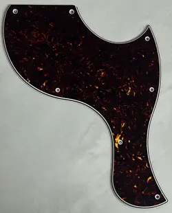 CUSTOM FOR GIBSON LES PAUL SG JUNIOR STYLE GUITAR PICKGUARD 4-PLY BROWN TORTOISE