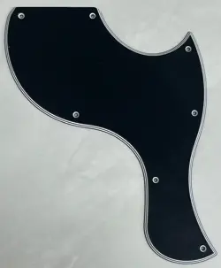 CUSTOM FOR GIBSON LES PAUL SG JUNIOR STYLE GUITAR PICKGUARD 5-PLY BLACK