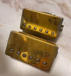 1992 GIBSON LES PAUL CUSTOM 490R 498T GOLD COVER SET