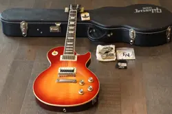 2005 GIBSON LES PAUL STANDARD PLUS HERITAGE CHERRY SUNBURST FLAMETOP + OHSC